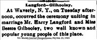 Langford-Gilhooley (Marriage)